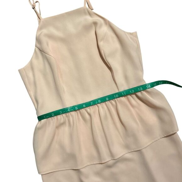 GIANNI BINI NWT Pale Pink Sleeveless Peplum Waist Dress 6 - Picture 4 of 10